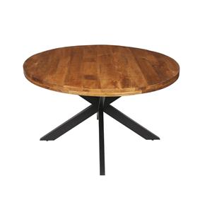 Huisenthuis.nl Eetkamertafel Hendrik 130cm rond Mangolia
