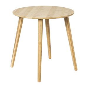 Xenos Bijzettafel bamboe Manou - naturel - ø45x45 cm
