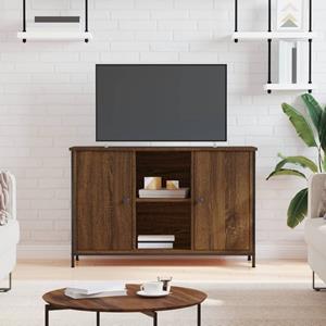 vidaXL Tv-meubel 100x35x65 cm bewerkt hout bruin eikenkleur