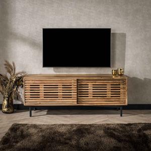 LifestyleFurn TV-meubel Sharolyn Massief Acaciahout, 135cm - Massief acacia naturel