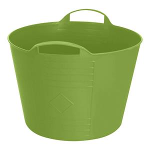 Excellent Houseware Flexibele emmer - groen - 15 liter - kunststof - 35 x 29 cm -