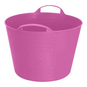 Excellent Houseware Flexibele emmer - roze - 15 liter - kunststof - 35 x 29 cm -