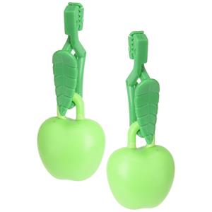 Excellent Houseware Tafelkleedgewichten appels - 8x - groen - kunststof - voor tafelkleden en tafelzeilen -