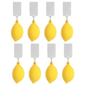 Esschert Design Tafelkleedgewichten citroenen - 8x - geel - kunststof - voor tafelkleden en tafelzeilen -