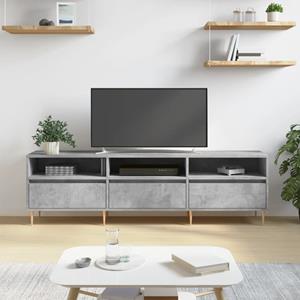 VidaXL Tv-meubel 150x30x44,5 cm bewerkt hout betongrijs