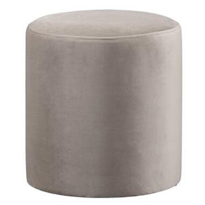 Leen Bakker Hocker Wenen - taupe - 40xØ37 cm