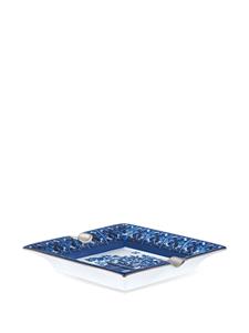 Dolce & Gabbana Contrasterend-grens porseleinen asbak - Blauw