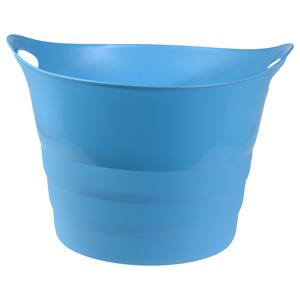 Excellent Houseware Flexibele emmer - blauw - 43 liter - kunststof - 45 x cm -