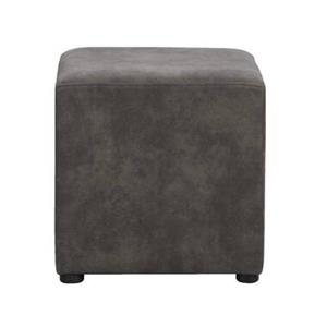 Leen Bakker Hocker Nando - antraciet - 45x45x45 cm