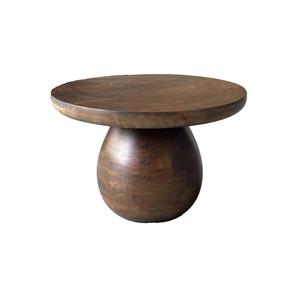 Industrielemeubelshop Mangohouten ronde salontafel Brix 50 cm