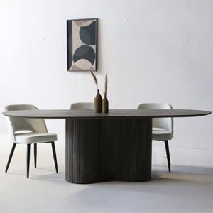Giga Meubel Eettafel Ava Ovaal Bruin 200cm - 