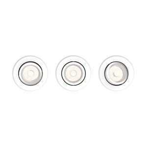 Philips Inbouwspot Donegal Wit ⌀9cm Gu10 3 Stuks