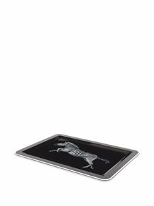 Dolce & Gabbana Dienblad met zebraprint - Zwart