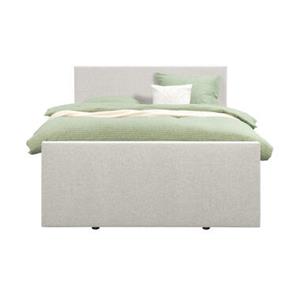 Leen Bakker Boxspring met voetbord Arendal - ecru - 180x200 cm - ronde poot
