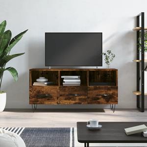 VidaXL Tv-meubel 102x36x50 cm bewerkt hout gerookt eikenkleurig