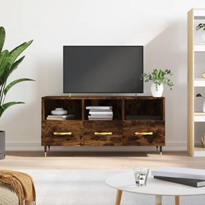 VidaXL Tv-meubel 102x36x50 cm bewerkt hout gerookt eikenkleurig