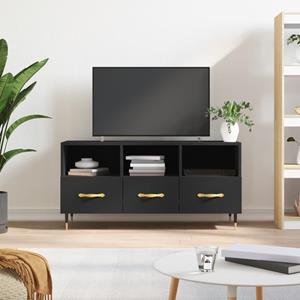 VidaXL Tv-meubel 102x36x50 cm bewerkt hout zwart