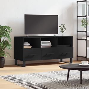 VidaXL Tv-meubel 102x36x50 cm bewerkt hout zwart