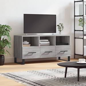 VidaXL Tv-meubel 102x36x50 cm bewerkt hout grijs sonoma eikenkleurig