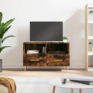 VidaXL Tv-meubel 80x36x50 cm bewerkt hout gerookt eikenkleurig