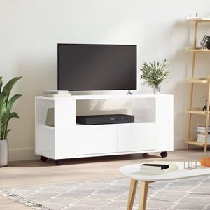 vidaXL TV-Schrank TV-Schrank Hochglanz-Weiß 102x34,5x43 cm Holzwerkstoff (1-St)