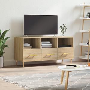 VidaXL Tv-meubel 102x36x50 cm bewerkt hout sonoma eikenkleurig