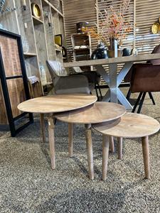 Industrielemeubelshop Mangohouten salontafels Jaki set van 3