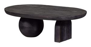 Woood Salontafel Steppe Mangohout, 110 x 72cm - Zwart