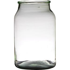 B-Living Vaas Gerecycled Glas Milky Ø22xH34cm