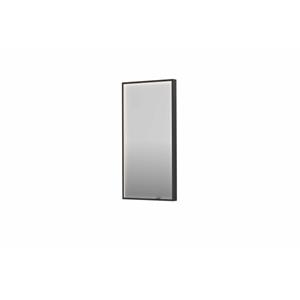 INK SP19 spiegel - 40x4x80cm rechthoek in stalen kader incl dir LED - verwarming - color changing - dimbaar en schakelaar - geborsteld metal black 8409130