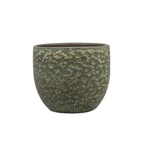 Ter Steege Steege Plantenpot Rinca - groen - lava look - 29 x 26 cm