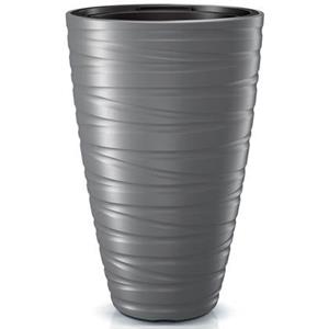 Prosperplast Plantenpot Amazing - kunststof - steengrijs - D37 cm