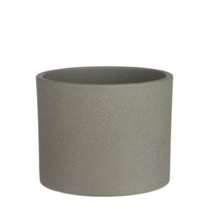 Mica Decorations  Era pot rond l.groen sand - h14,5xd17,5cm