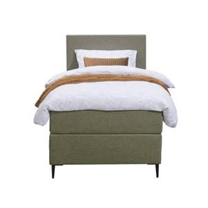 Leen Bakker Boxspring Arendal - groen - 90x200 cm - slanke poot