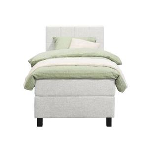 Leen Bakker Boxspring Billund - ecru - 90x200 cm - vierkante poot