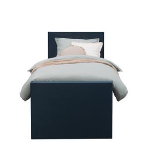 Leen Bakker Boxspring met voetbord Arendal - blauw - 90x200 cm - vierkante poot