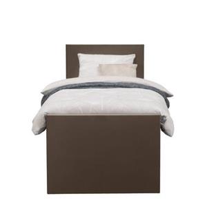 Leen Bakker Boxspring met opbergruimte en voetbord Arendal - bruin - 90x200cm