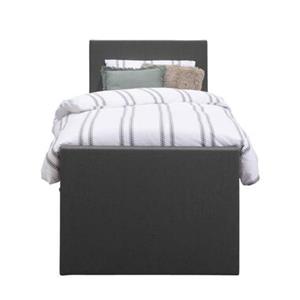 Leen Bakker Boxspring met opbergruimte en voetbord Arendal - antraciet - 90x200cm