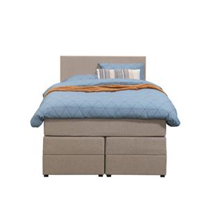 Leen Bakker Boxspring met opbergruimte Arendal - beige - 120x200 cm