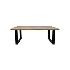 HSM Collection HSM - Rechthoekige Eettafel Melbourne - 180x90x77 - Naturel|zwart -