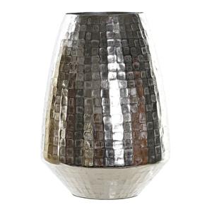 Items Bloemenvaas van aluminium met zilveren finish 24 x 31 cm -