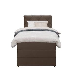 Leen Bakker Boxspring met opbergruimte Sonderborg - bruin - 90x200 cm