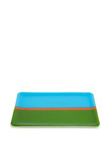 Les-Ottomans Dienblad met colourblocking - Blauw