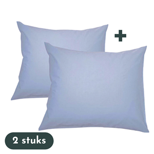 Zavelo Kussenslopen - Hotelkwaliteit - Set van 2 Stuks - Blauw - 60x70cm - 100% Katoen - Hotelsluiting