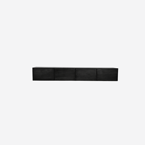 Starfurn Zwevend tv meubel Vision Black | 200 cm|STF-2806