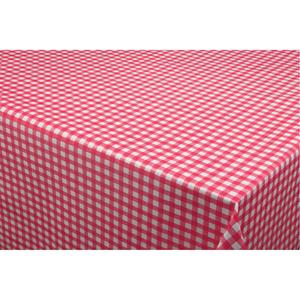 Bellatio Tafelzeil/tafelkleed boeren ruit rood/wit x 180 cm -