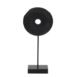 Countrylifestyle Ornament op voet Olumi hout zwart