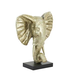 Countrylifestyle Ornament op voet Elephant licht goud M