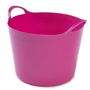 Whitefurze Flexibele emmer - 14 liter - Kunststof - Roze - 32 x 36 x 25 cm -