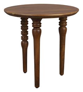 Dutchbone Ronde Bijzettafel Cove Mangohout, 50cm - Bruin